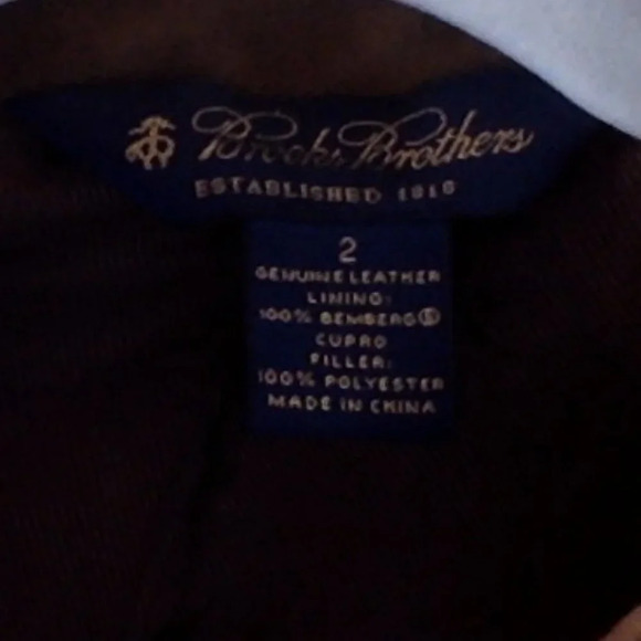 Brooks Brothers Quilted Leather Suede size 2 - Picture 3 of 4